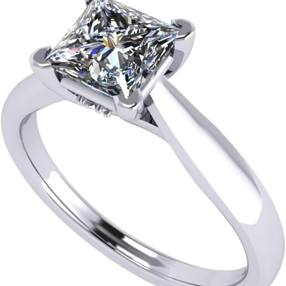 Other - 1to4ct Simulated Diamond Engagement ring Round-Princess-Cushion-Asscher Solitair